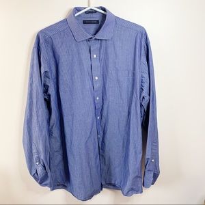 Tommy Hilfiger blue and white dress shirt